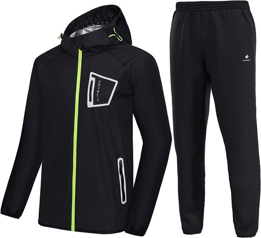 HOTSUIT Sauna Suit Men Non Rip Boxing Sweat Suits Exercise Workout Jacket